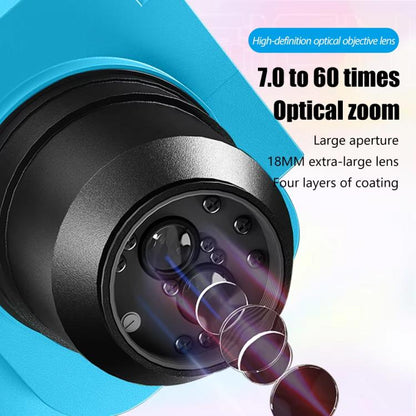 MaAnt Sky Eye R60 7-60X Colorful Trinocular Microscope with Large Base