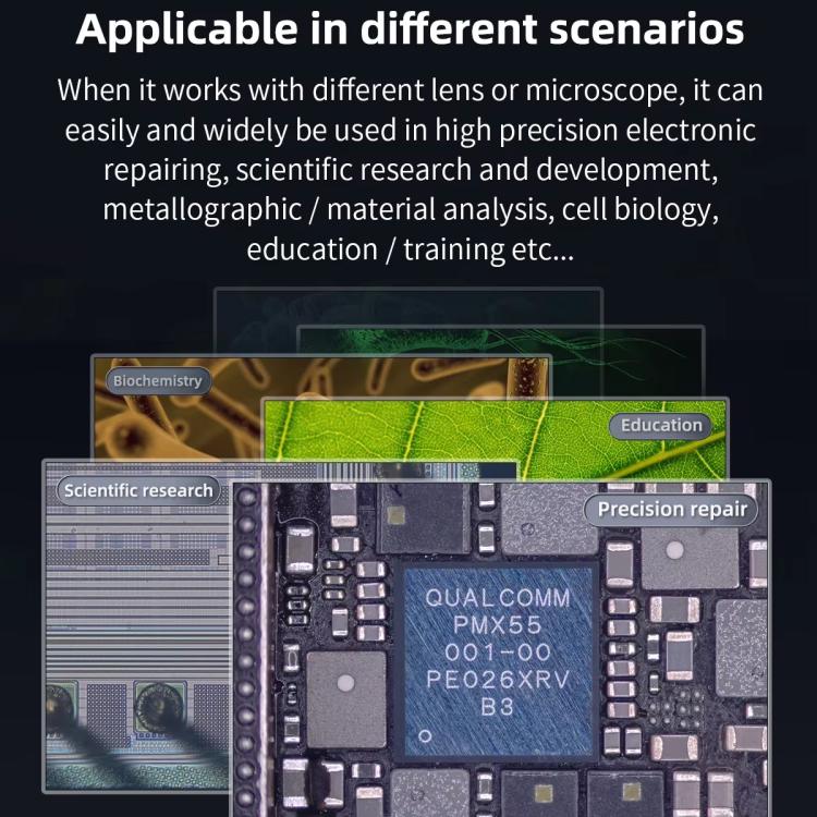 QianLi 6.5X-58X Gorilla 4K Industrial Camera, US Plug, EU Plug