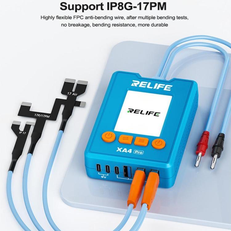 RELIFE XA4 Pro One-Touch HD Display Power Cable with USB / Type-C Dual Interface for iPhone 8-17 Pro Max