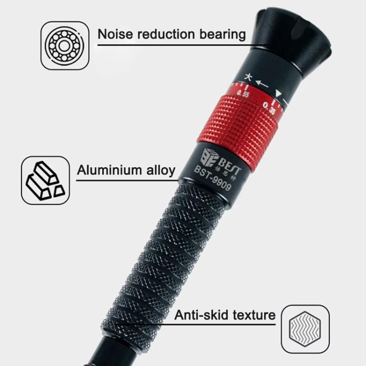 BEST BST-9909 7 in 1 Adjustable Torque Screwdriver Set with S2 Screwdriver Bits, BEST BST-9909