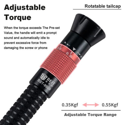 BEST BST-9909 7 in 1 Adjustable Torque Screwdriver Set with S2 Screwdriver Bits, BEST BST-9909