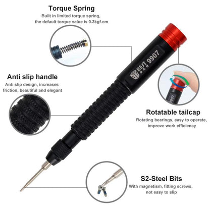 BEST BST-9907 7 in 1 Torque Screwdriver Set with S2 Screwdriver Bits, BEST BST-9907