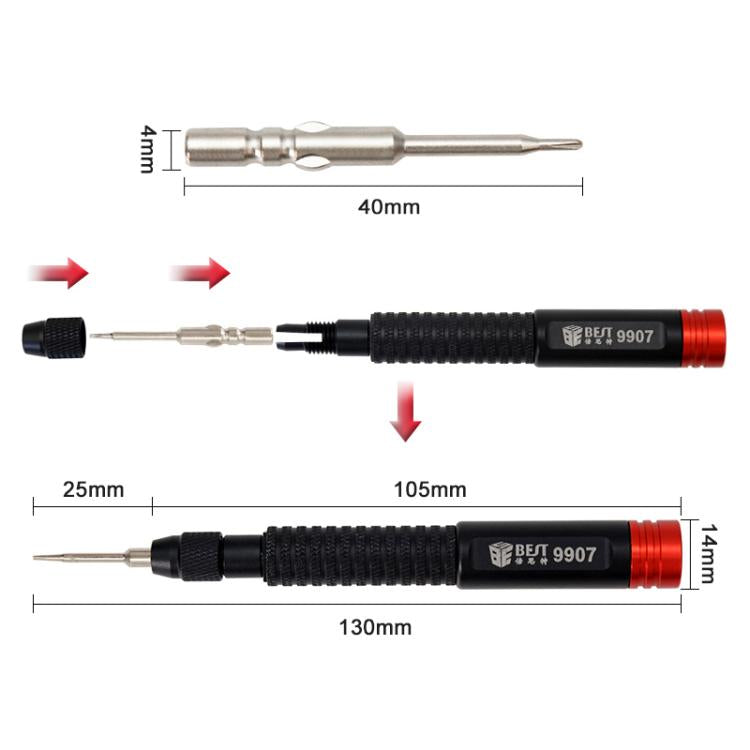 BEST BST-9907 7 in 1 Torque Screwdriver Set with S2 Screwdriver Bits, BEST BST-9907