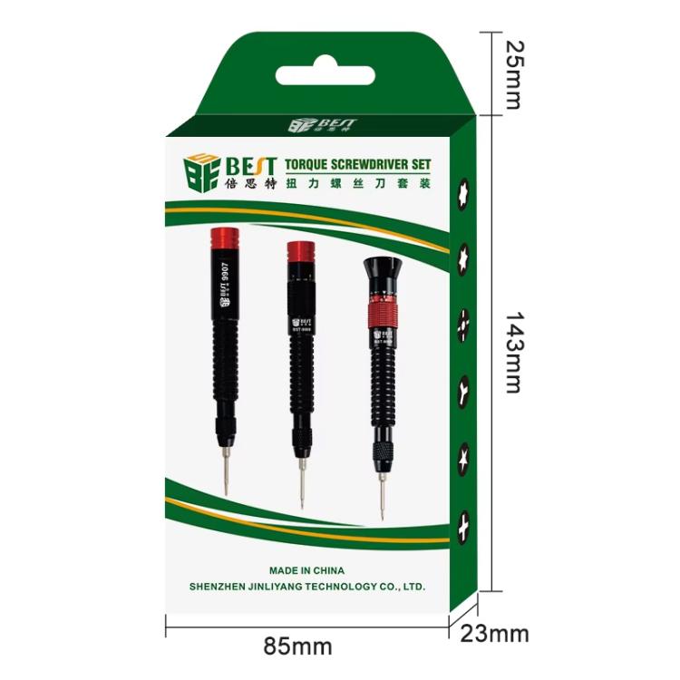 BEST BST-9907 7 in 1 Torque Screwdriver Set with S2 Screwdriver Bits, BEST BST-9907