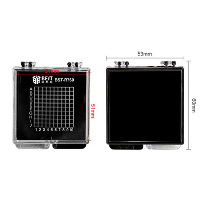 BEST BST-R760 Mini Anti-static Transparent Self-adsorbing Chip Plastic Box, BEST BST-R760