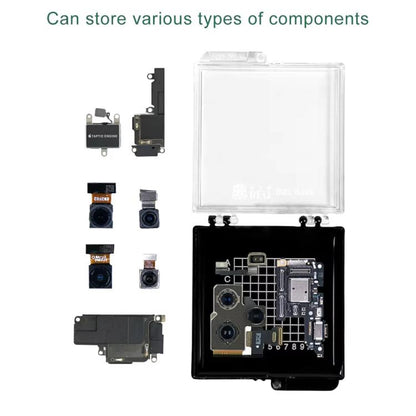BEST BST-R760 Mini Anti-static Transparent Self-adsorbing Chip Plastic Box, BEST BST-R760
