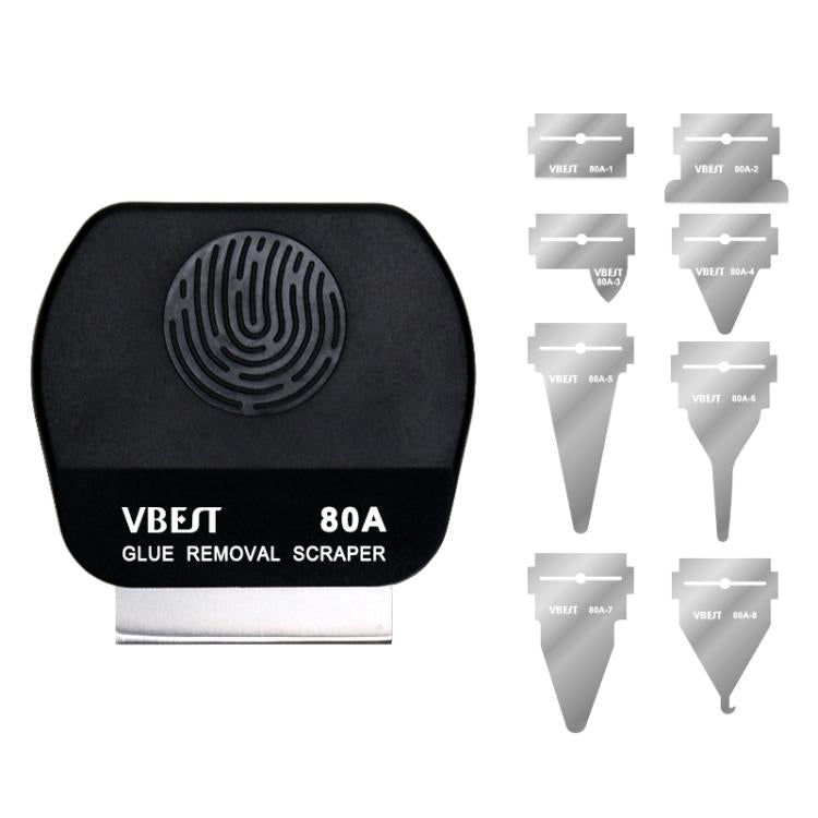 BEST VBST-80A Stainless Steel Multipurpose Magnetic Double-sided Glue Removal Scraper Set, BEST VBST-80A