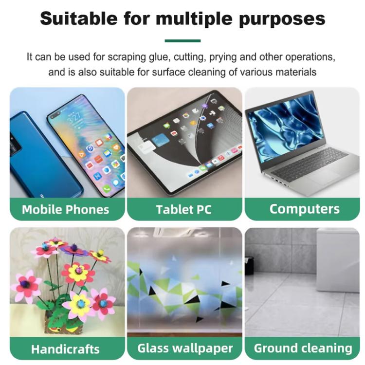 BEST VBST-80A Stainless Steel Multipurpose Magnetic Double-sided Glue Removal Scraper Set, BEST VBST-80A