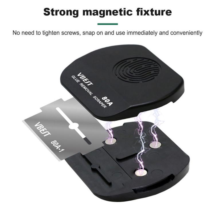 BEST VBST-80A Stainless Steel Multipurpose Magnetic Double-sided Glue Removal Scraper Set, BEST VBST-80A