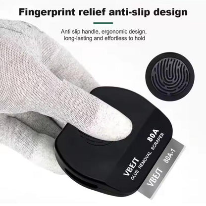 BEST VBST-80A Stainless Steel Multipurpose Magnetic Double-sided Glue Removal Scraper Set, BEST VBST-80A