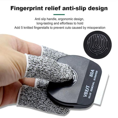 BEST VBST-80B Stainless Steel Multipurpose Magnetic Double-sided Glue Removal Scraper Set, BEST VBST-80B