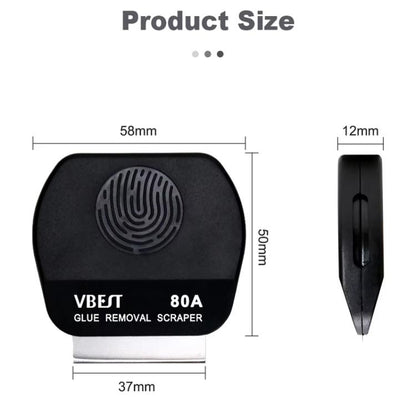 BEST VBST-80B Stainless Steel Multipurpose Magnetic Double-sided Glue Removal Scraper Set, BEST VBST-80B