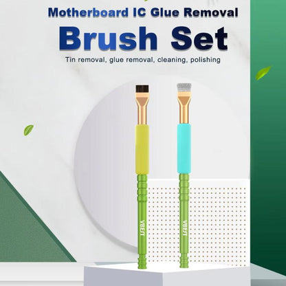 BEST VBST-81 Motherboard IC Glue Removal Chip Dust Aluminum Alloy Clean Brush Set, BEST VBST-81