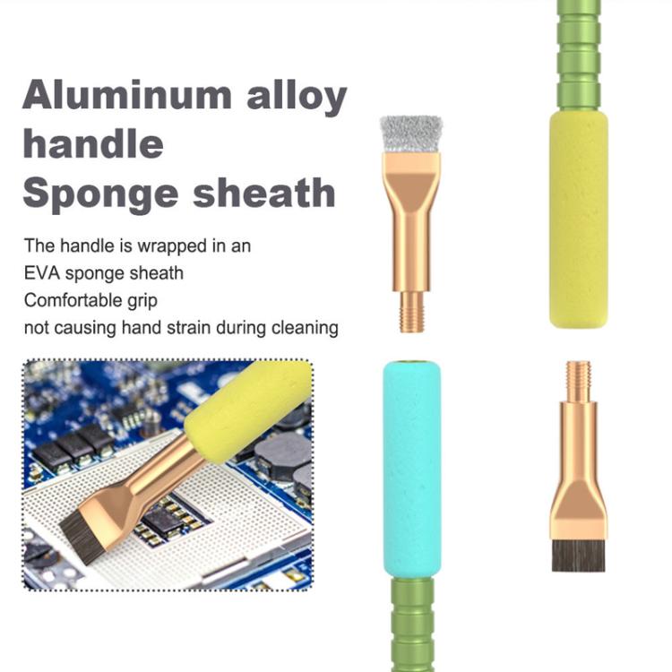 BEST VBST-81 Motherboard IC Glue Removal Chip Dust Aluminum Alloy Clean Brush Set, BEST VBST-81