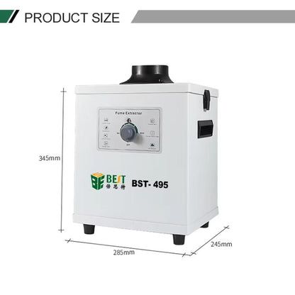 BEST BST-495 Powerful Suction Air Static Multiple Filters Soldering Tin Smoke Purifier, UK Plug, US Plug, EU Plug