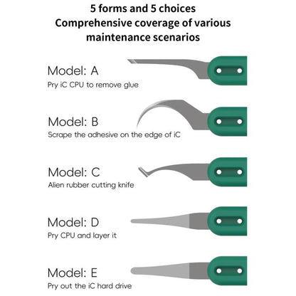 BEST BST-145 5 in 1 Cutting Glue Removal Disassembly Blades Set, BEST BST-145
