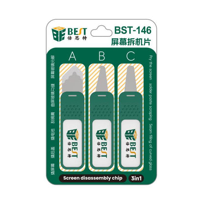 BEST BST-146 3 in 1 Disassembly Steel Pry Plate Set, BEST BST-146