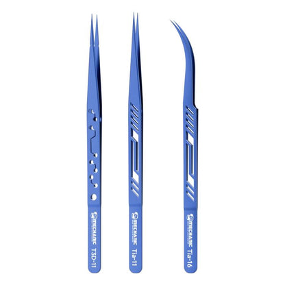 Mechanic Motherboard Flying Wire Titanium Alloy Tweezers, T3D-11, Tia-11, Tia-16