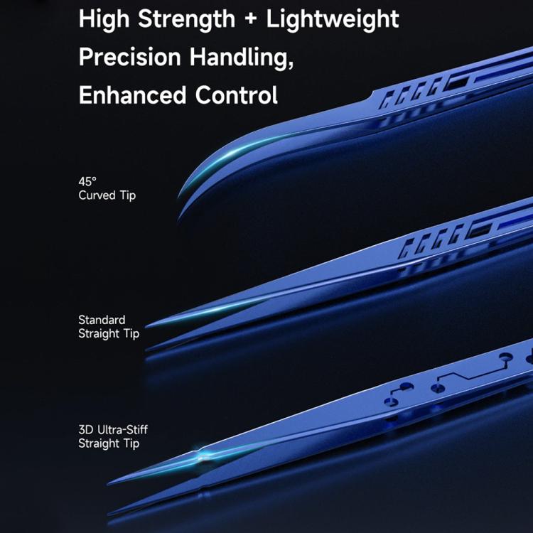 Mechanic Motherboard Flying Wire Titanium Alloy Tweezers, T3D-11, Tia-11, Tia-16