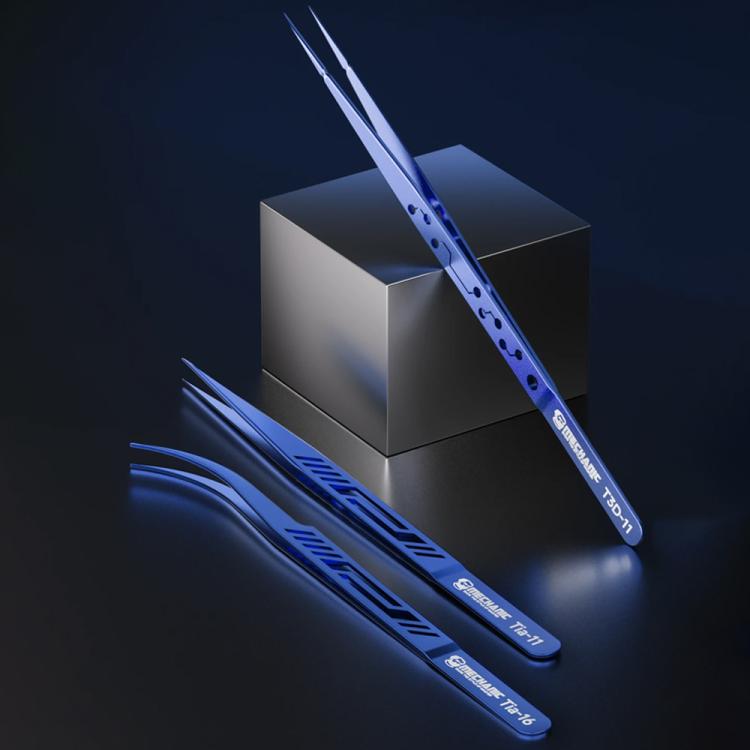 Mechanic Motherboard Flying Wire Titanium Alloy Tweezers, T3D-11, Tia-11, Tia-16