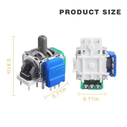 Blue Magnetic TMR Hall Effect 3D Analog Joystick, For Microsoft Xbox, For Sony PS5, For Sony PS4