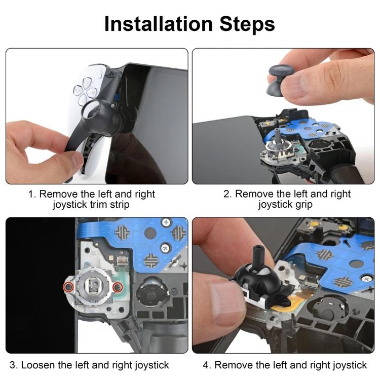 1 Pair 3D Hall Effect Analog Joystick, For Sony PS5 Portal