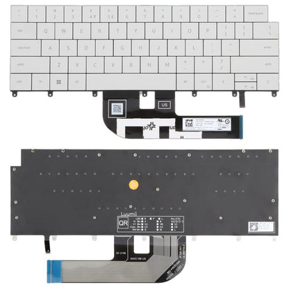US Version Backlit Laptop Keyboard for Dell XPS 14 9440 / XPS 16 9640 0P66PH / 0DFRF5 2024, For Dell XPS 14 9440(White)