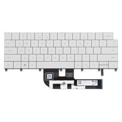 US Version Backlit Laptop Keyboard for Dell XPS 14 9440 / XPS 16 9640 0P66PH / 0DFRF5 2024, For Dell XPS 14 9440(White)