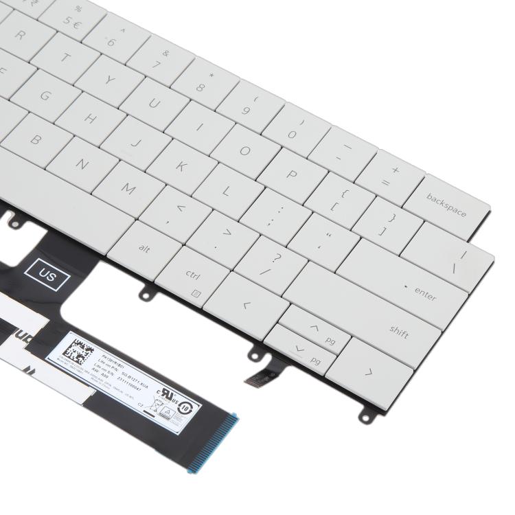 US Version Backlit Laptop Keyboard for Dell XPS 14 9440 / XPS 16 9640 0P66PH / 0DFRF5 2024, For Dell XPS 14 9440(White)