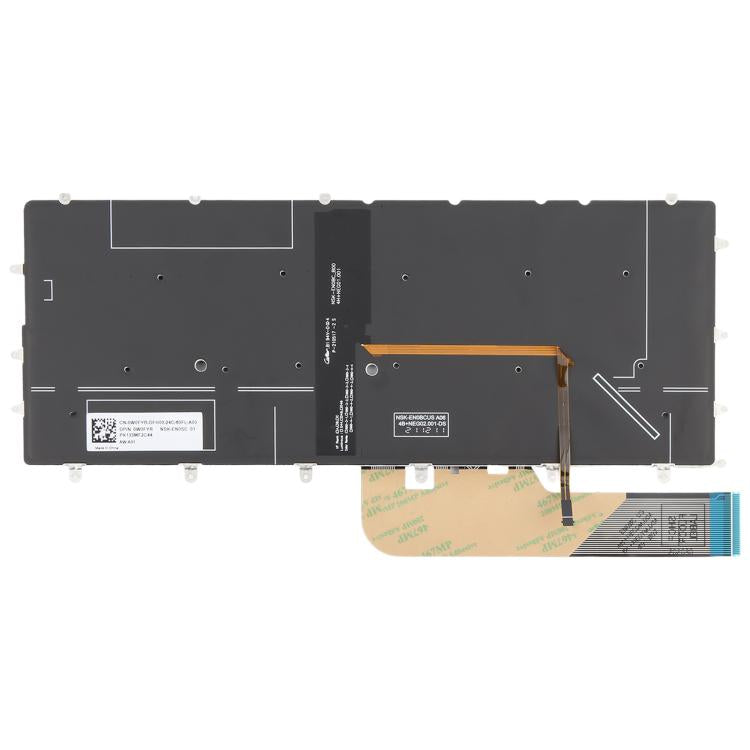 For Dell XPS 13 7390 9370 9380 P82G US Version Backlit Laptop Keyboard, For Dell XPS 13 7390(Black)