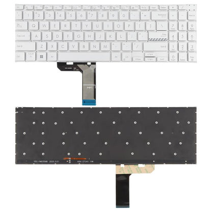 For ASUS Vivobook Pro 16 K6502 K6602 ZC ZE US Version Backlit Laptop Keyboard, For ASUS Vivobook Pro 16(Silver)