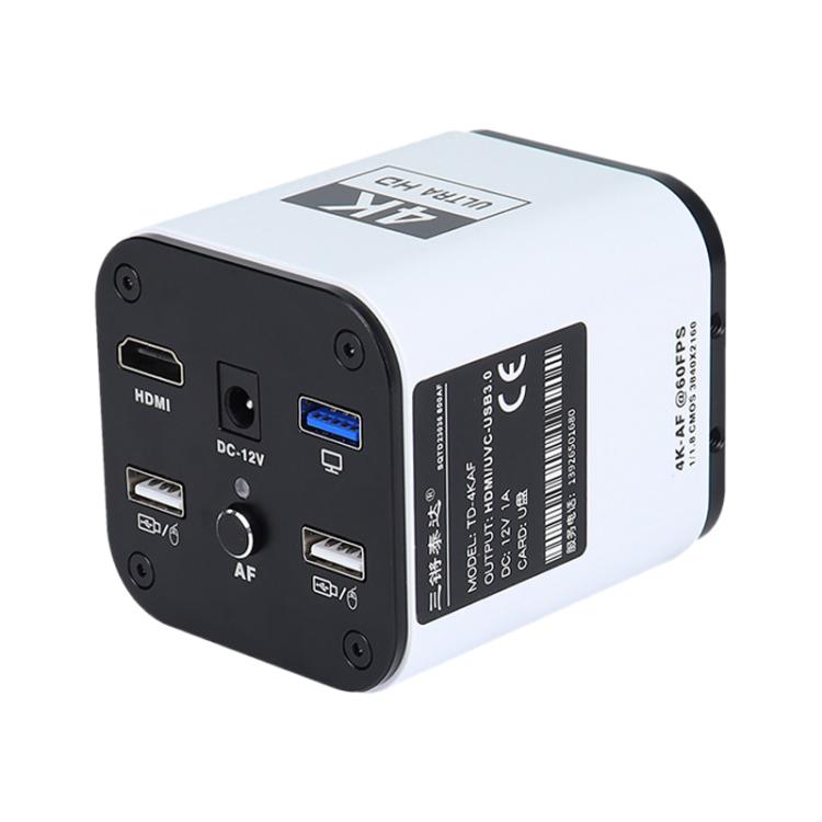 TAIDA TD-4KAF 60FPS CCD Edge Detection 4K Industry Microscope Camera, EU Plug, UK Plug, US Plug