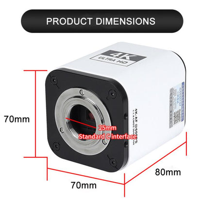 TAIDA TD-4KAF 60FPS CCD Edge Detection 4K Industry Microscope Camera, EU Plug, UK Plug, US Plug