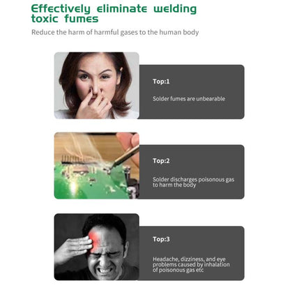 TBK TBK-668 150W Mini Strong Suction Smoke Purifier, EU Plug, UK Plug, US Plug, AU Plug