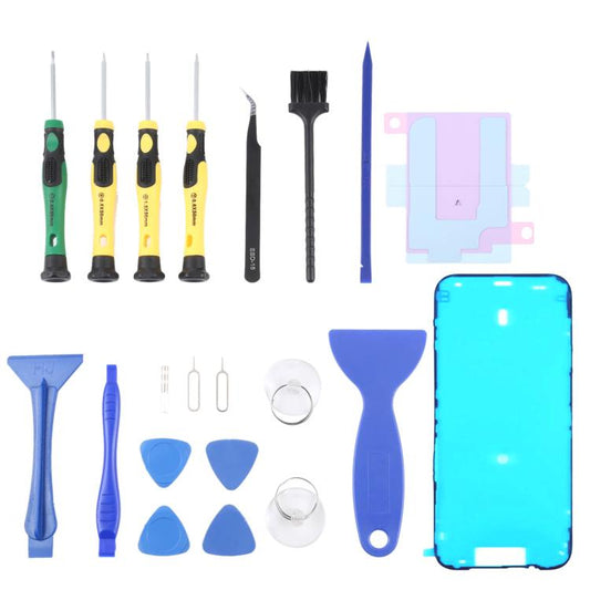 JIAFA JF-8182 21 in 1 Battery Adhesive + Waterproof Adhesive + Repair Tool Set, For iPhone 17 Pro Max, For iPhone 17 Pro, For iPhone 17, For iPhone Air, For iPhone 16 Pro Max, For iPhone 16 Pro, For iPhone 16 Plus, For iPhone 16