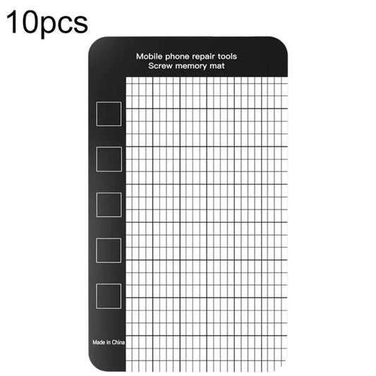 10pcs Anti-Loss Magnetic Screw Mat, 14.5 x 4.5cm, 17.9 x 6.5cm