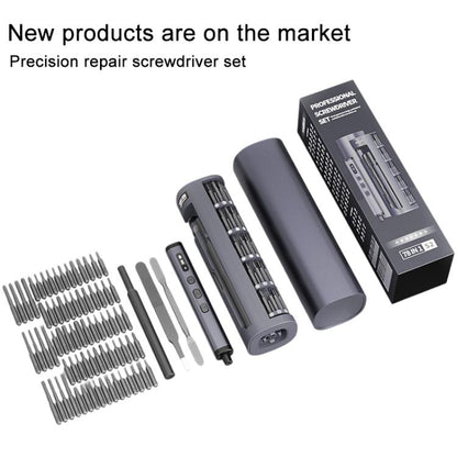78 in 1 Precision Electric Screwdriver Kit with 5 Torque Levels / 4 LED Lights, 78 in 1