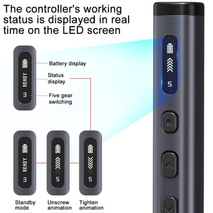 78 in 1 Precision Electric Screwdriver Kit with 5 Torque Levels / 4 LED Lights, 78 in 1