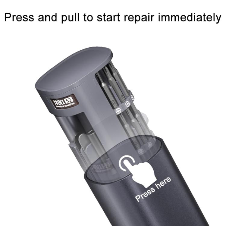 78 in 1 Precision Electric Screwdriver Kit with 5 Torque Levels / 4 LED Lights, 78 in 1