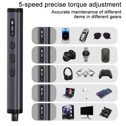 78 in 1 Precision Electric Screwdriver Kit with 5 Torque Levels / 4 LED Lights, 78 in 1