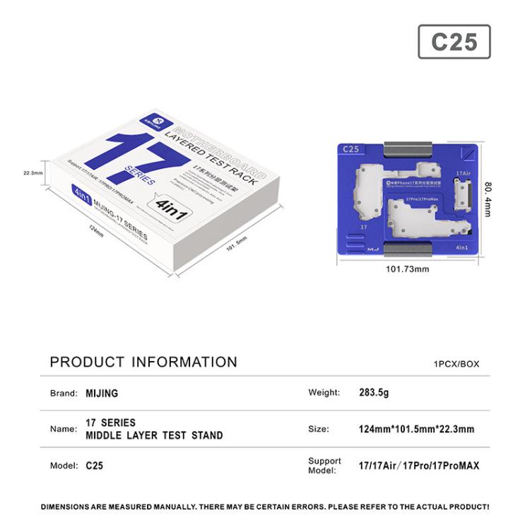 Mijing C25 Motherboard Layered Testing Fixture For iPhone 17 Series