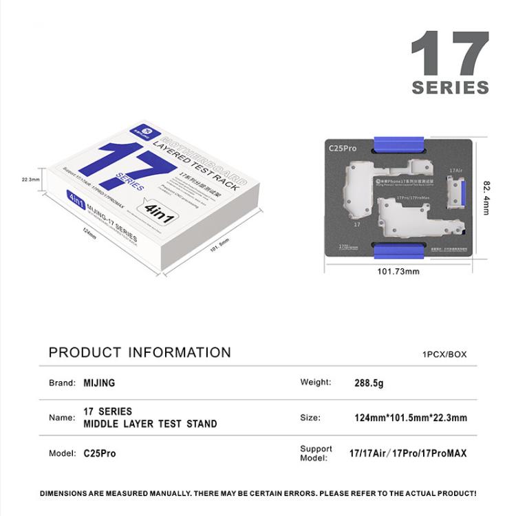 Mijing C25 Motherboard Layered Testing Fixture For iPhone 17 Series