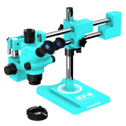 RF4 RF-6565TVW 6.5-65X High-definition Trinocular Stereo Continuous Zoom Industrial Microscope, RF-6565TVW