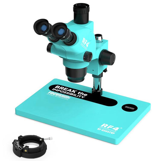 RF4 RF-6565TVP 6.5X-65X Trinocular Stereo Zoom Microscope with Big Aluminum Alloy Base, RF-6565TVP