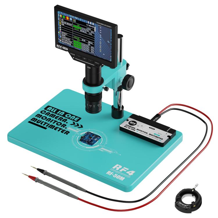 RF4 RF-50M 7-50X PCB Welding Repair HD Digital Microscope Provides Multimeter Function, RF-50M