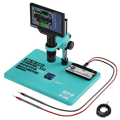RF4 RF-50M 7-50X PCB Welding Repair HD Digital Microscope Provides Multimeter Function, RF-50M