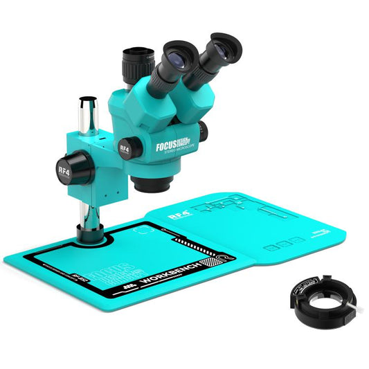 RF4 RF-55-B52 6.5-55X Synchronous Zoom Trinocular Stereo Microscope, RF-55-B52