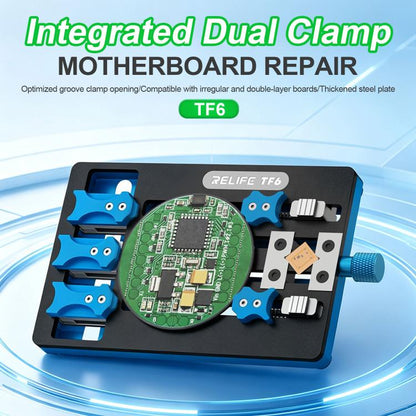 RELIFE TF6 Integrated Dual-Clamp Repair Fixture Compatible with Dual-Layer / Non-Standard Motherboards