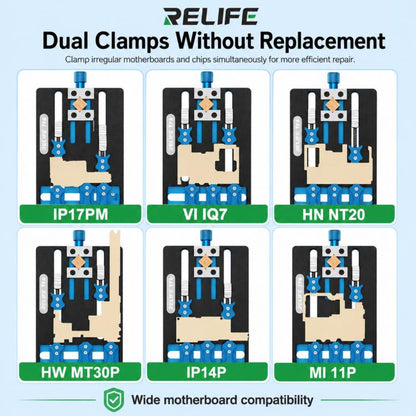RELIFE TF6 Integrated Dual-Clamp Repair Fixture Compatible with Dual-Layer / Non-Standard Motherboards