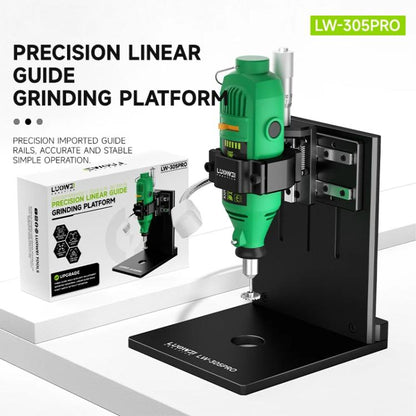 LUOWEI LW-305Pro Multifunctional Screen IC & Camera Outer Iron Ring Grinding Platform with Linear Guide, EU Plug